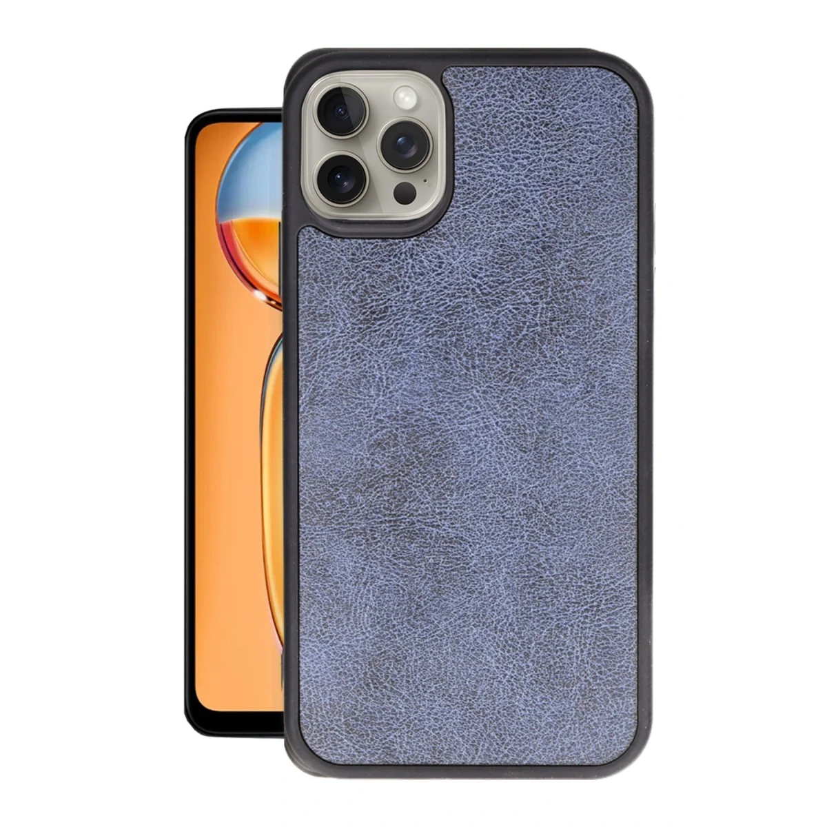 Apple iPhone 15 Pro Kılıf Aras Deri Kapak - Lacivert