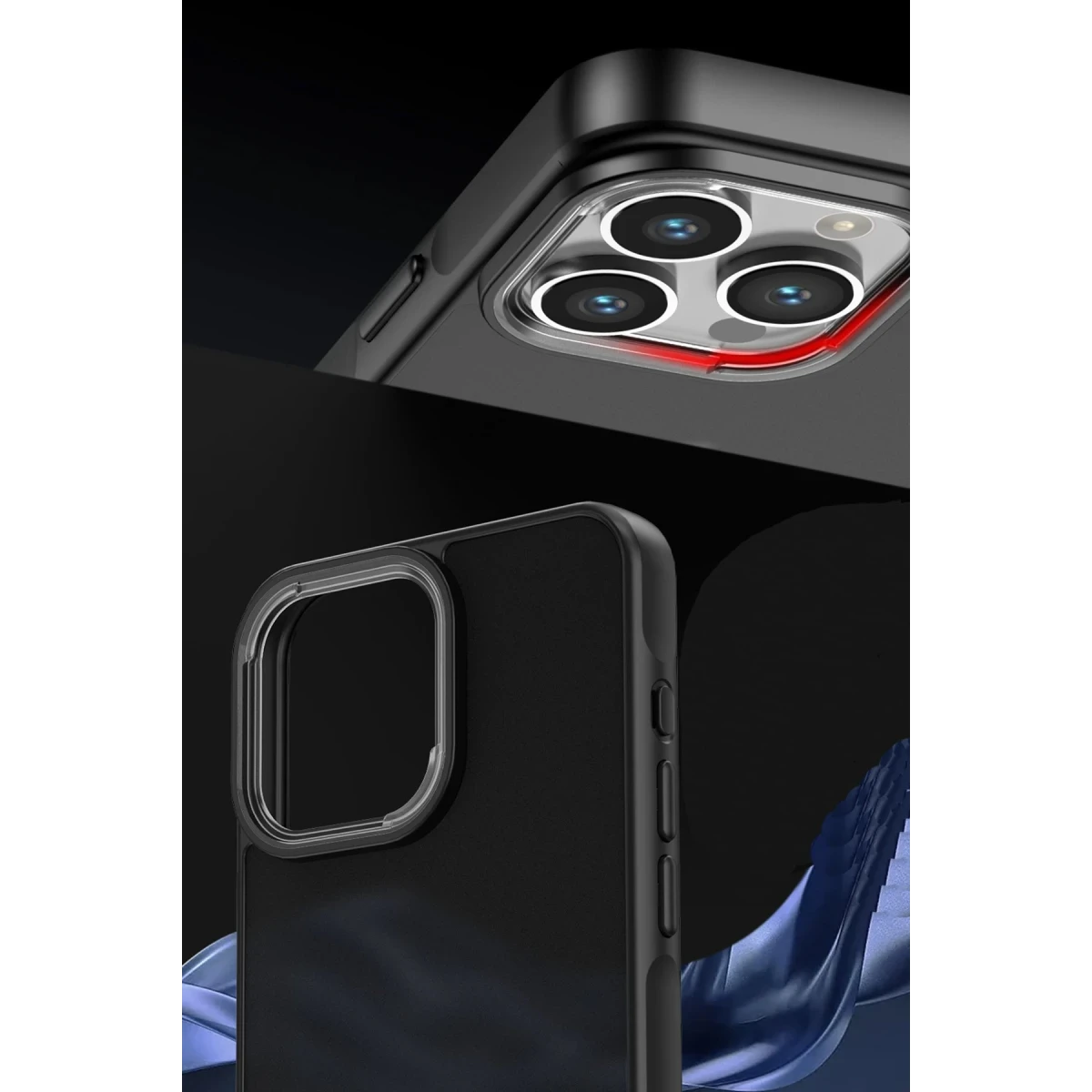 Apple iPhone 15 Pro Kılıf Elegant Kapak - Derin Mor