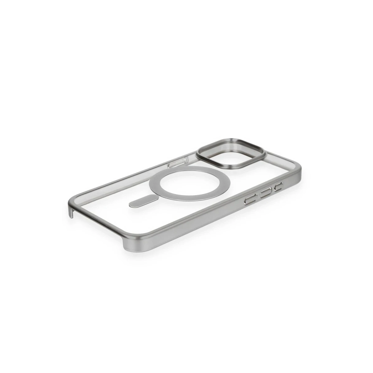 Apple iPhone 15 Pro Kılıf Erozi Magsafe Kapak - Gümüş