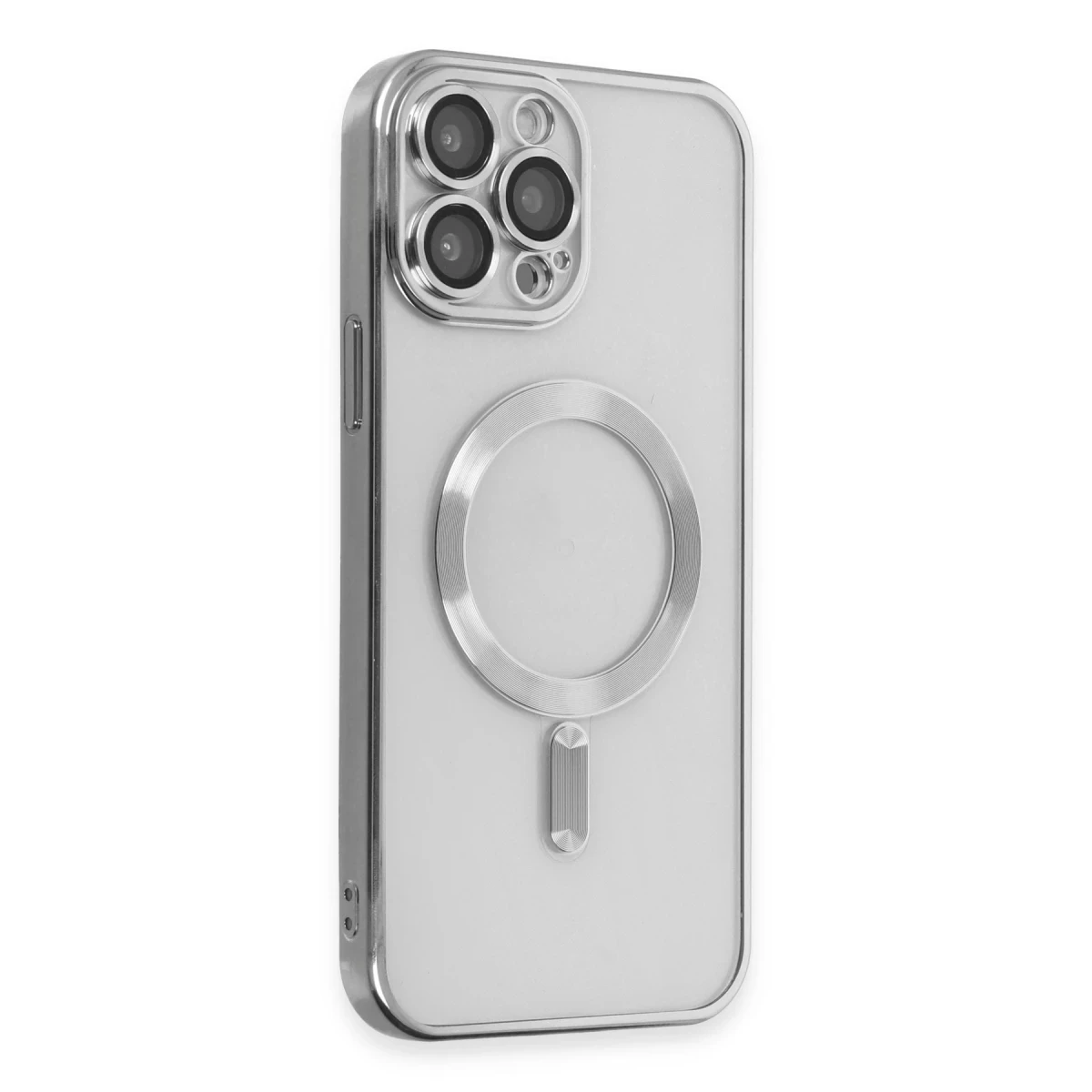 Apple iPhone 15 Pro Kılıf Kross Magneticsafe Kapak - Gümüş