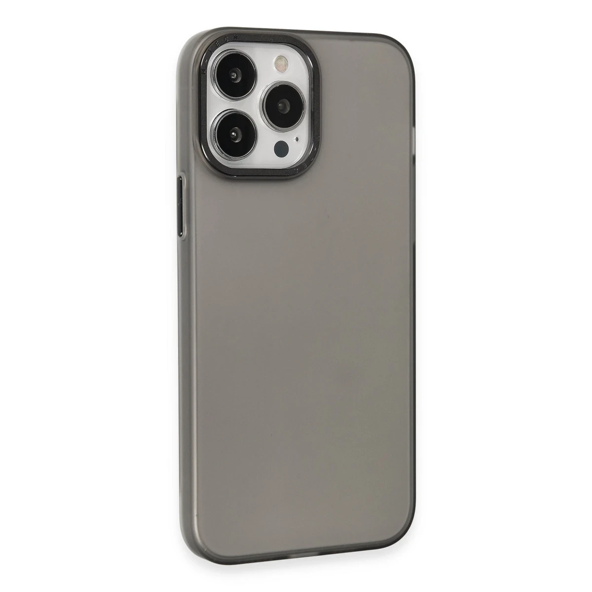 Apple iPhone 15 Pro Kılıf Modos Metal Kapak - Siyah