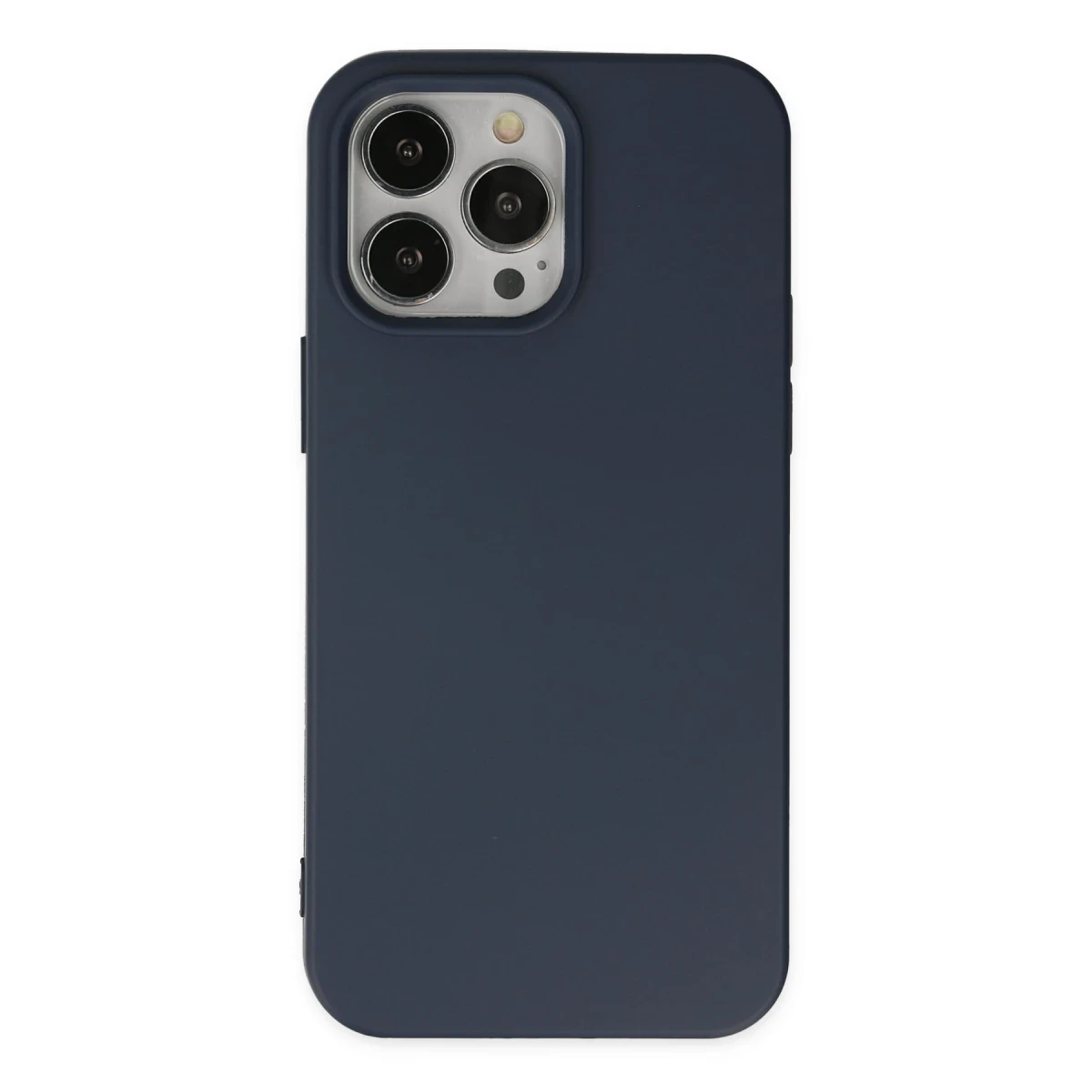 Apple iPhone 15 Pro Kılıf Nano içi Kadife Silikon - Lacivert