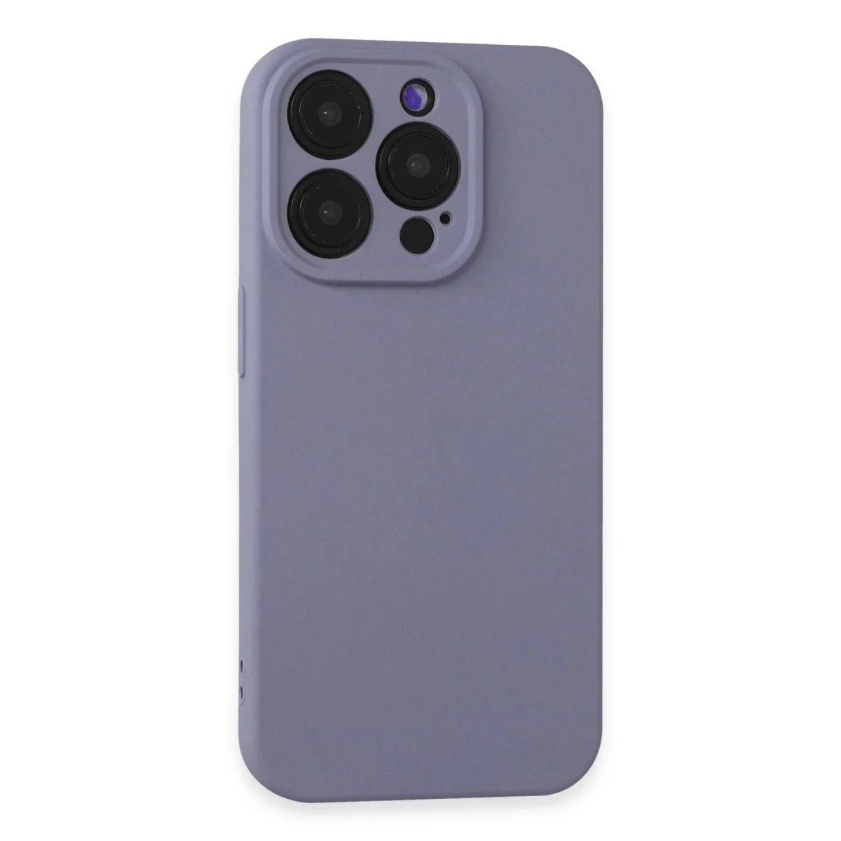 Apple iPhone 15 Pro Kılıf Nano içi Kadife Silikon - Lila