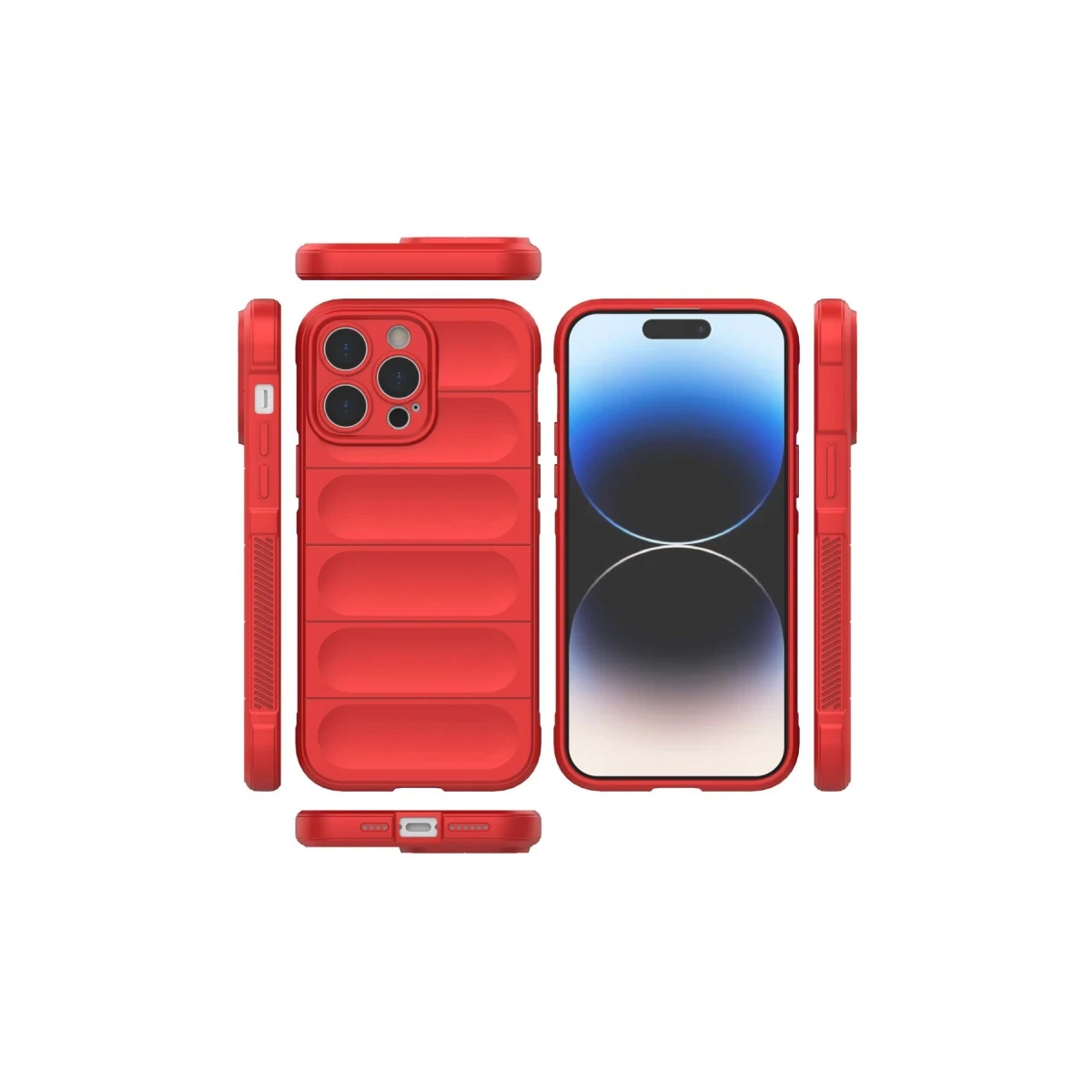 Apple iPhone 15 Pro Kılıf Optimum Silikon - Kırmızı