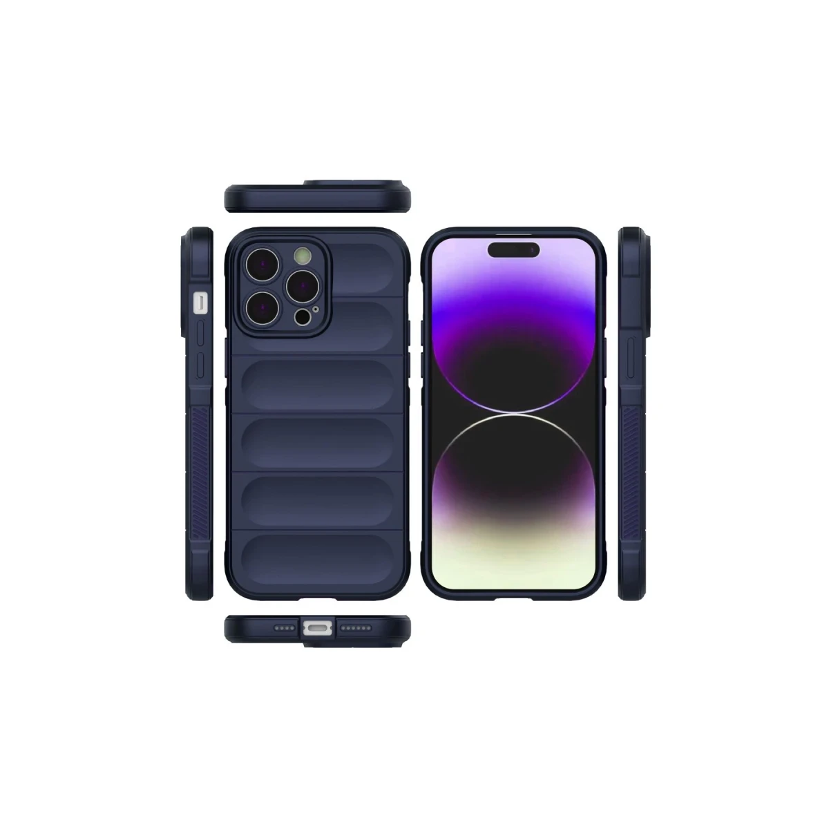 Apple iPhone 15 Pro Kılıf Optimum Silikon - Lacivert