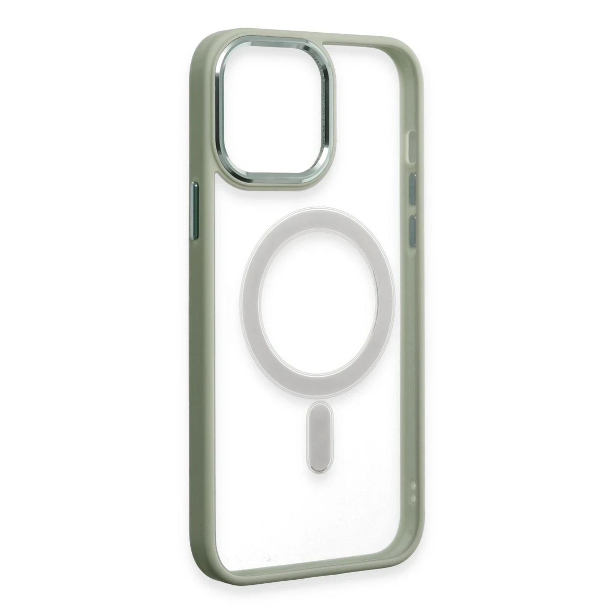 Apple iPhone 15 Pro Kılıf Room Magneticsafe Silikon - Su Yeşili