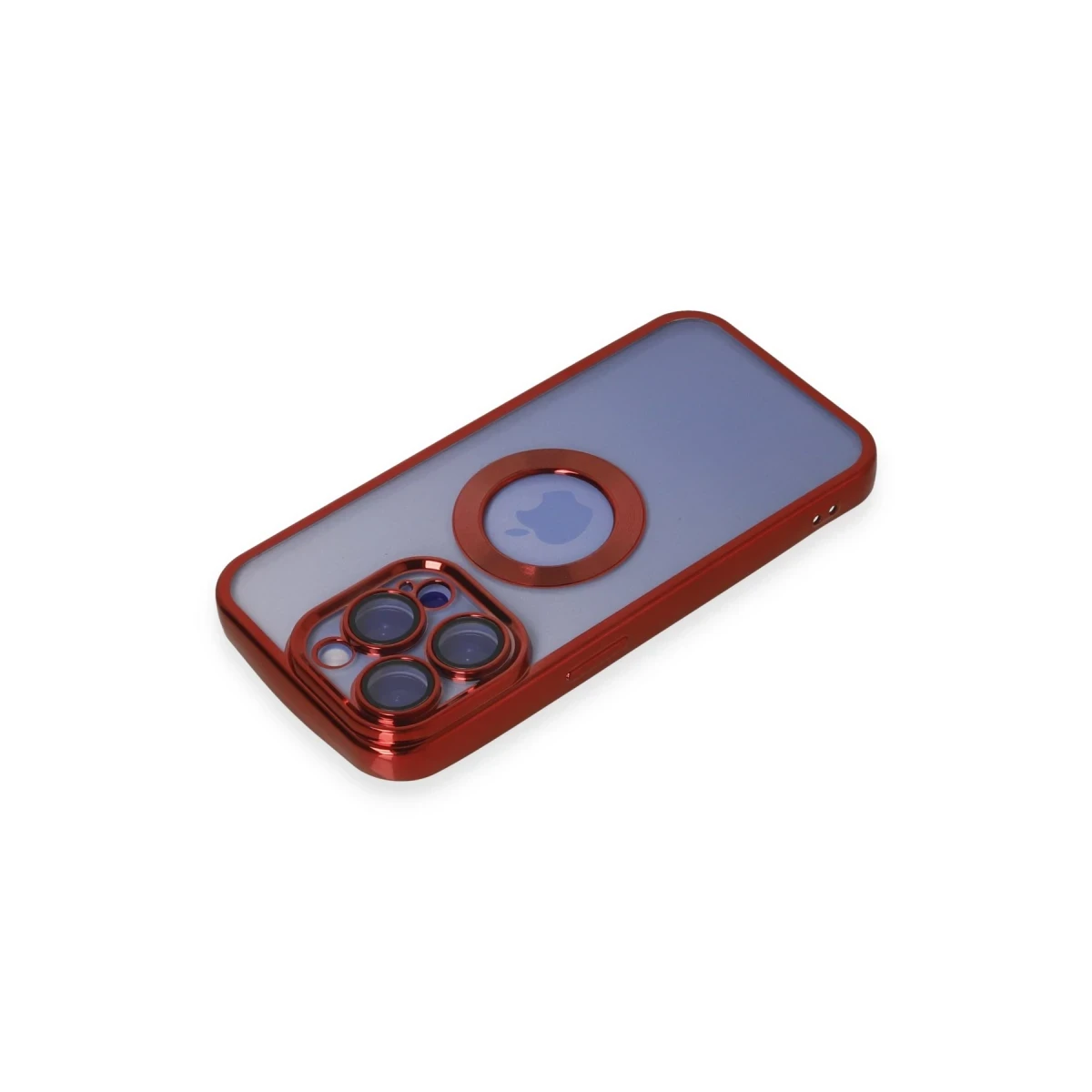 Apple iPhone 15 Pro Kılıf Slot Silikon - Kırmızı