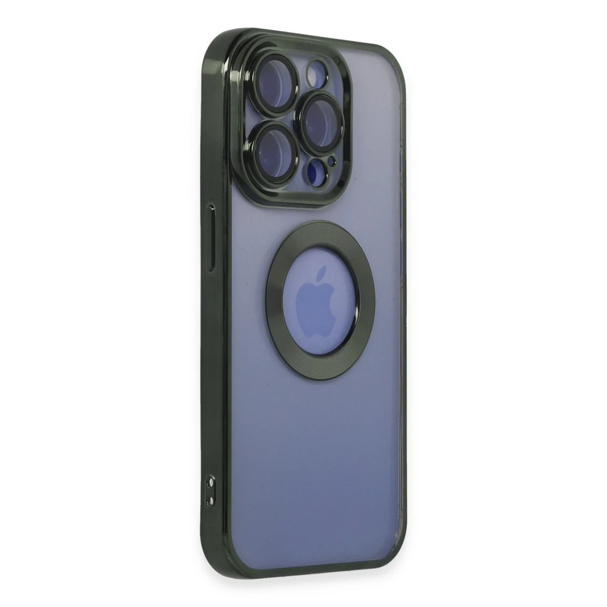 Apple iPhone 15 Pro Kılıf Slot Silikon - Köknar Yeşili
