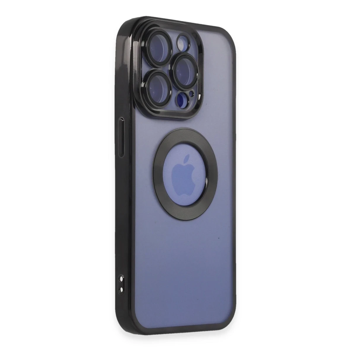 Apple iPhone 15 Pro Kılıf Slot Silikon - Siyah