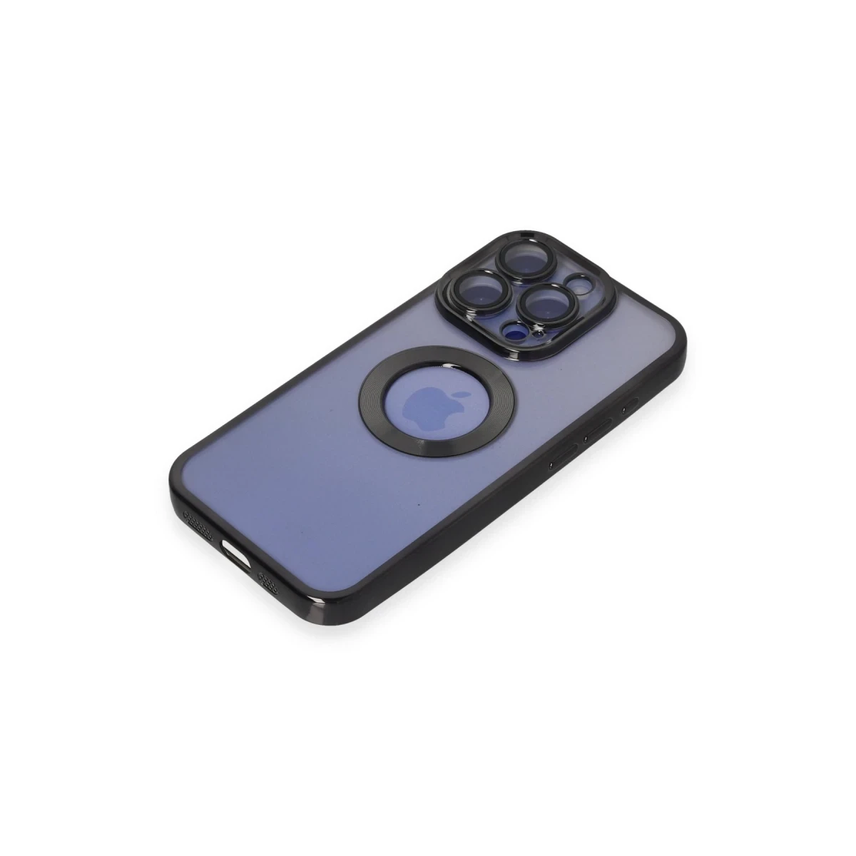 Apple iPhone 15 Pro Kılıf Slot Silikon - Siyah