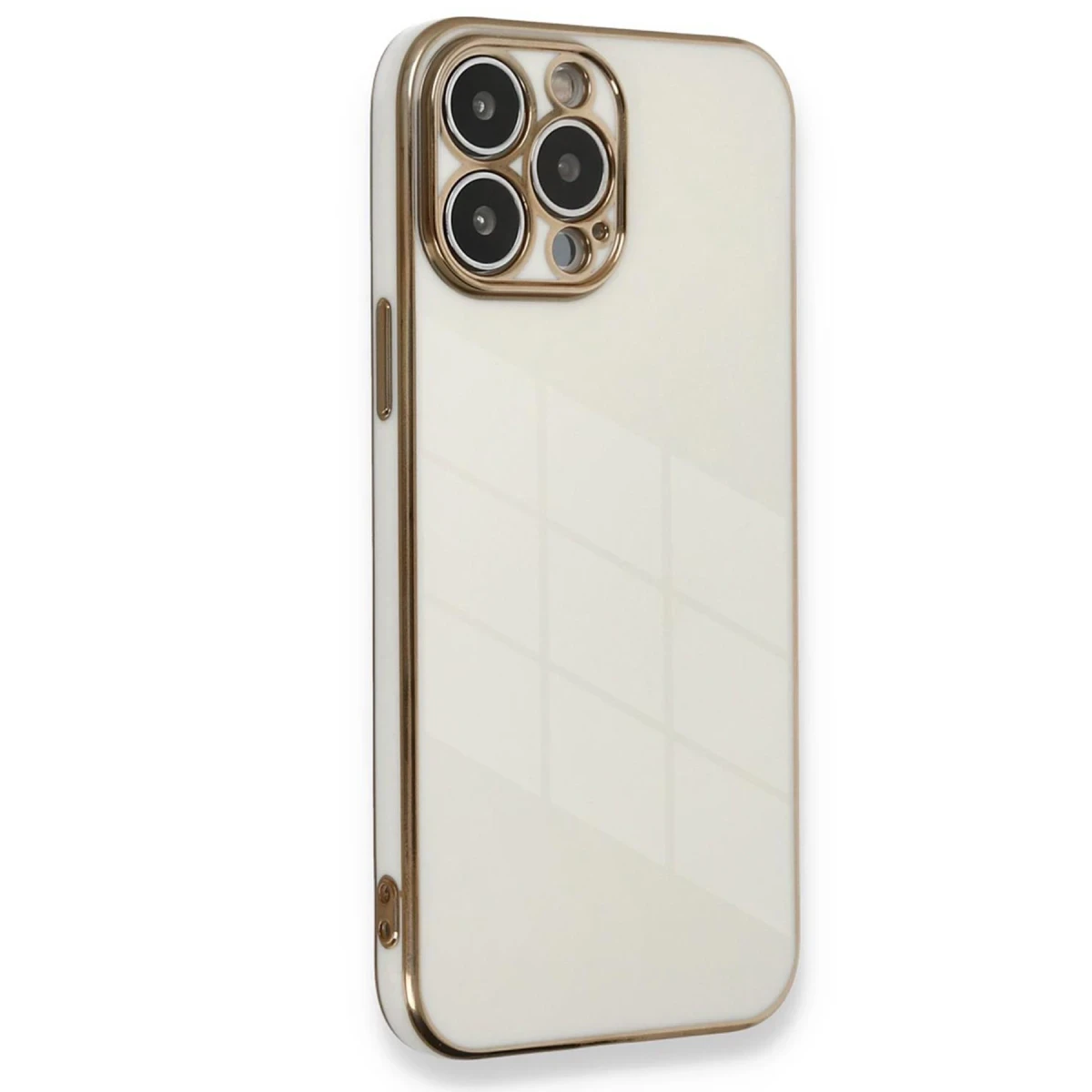 Apple iPhone 15 Pro Kılıf Volet Silikon - Beyaz