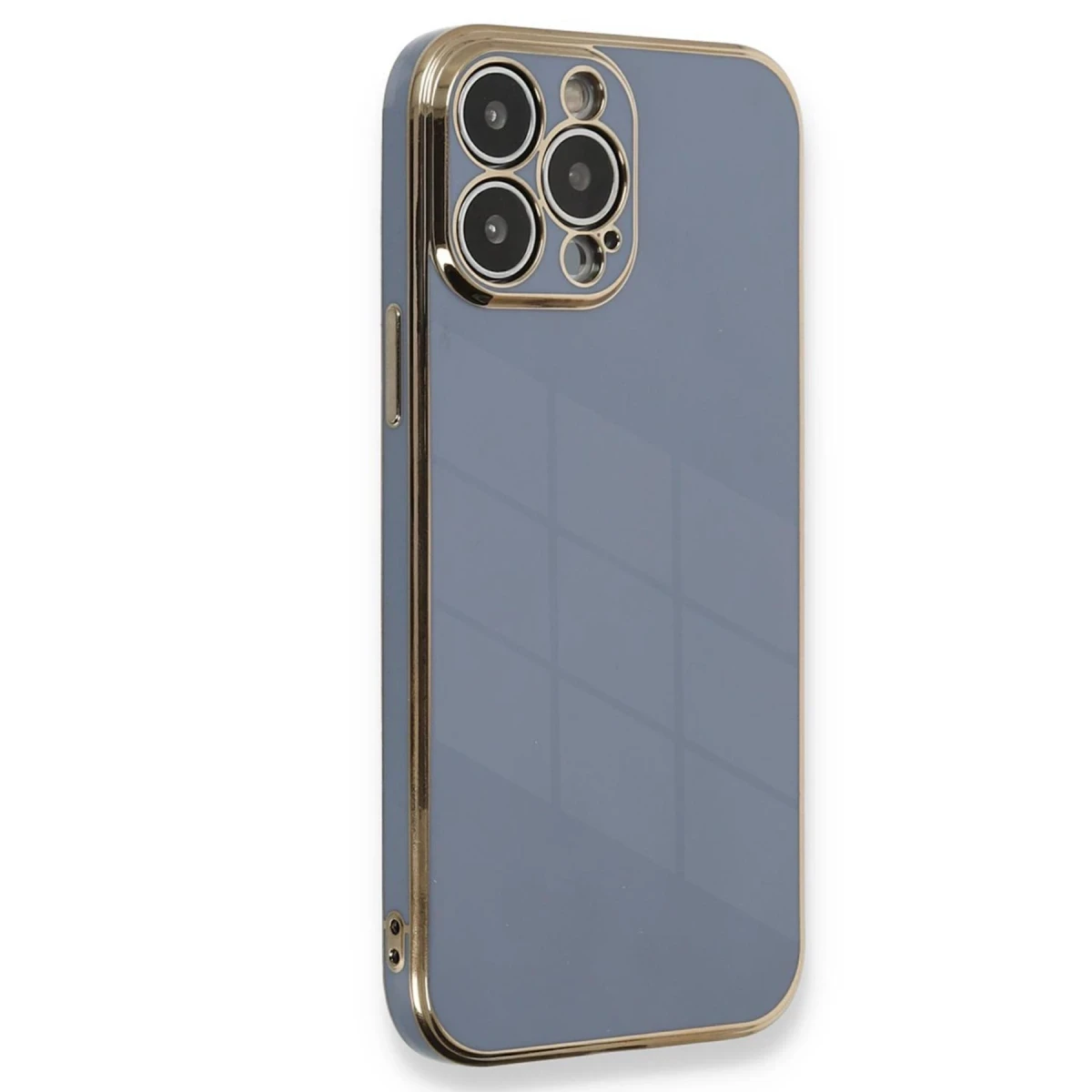 Apple iPhone 15 Pro Kılıf Volet Silikon - Mavi