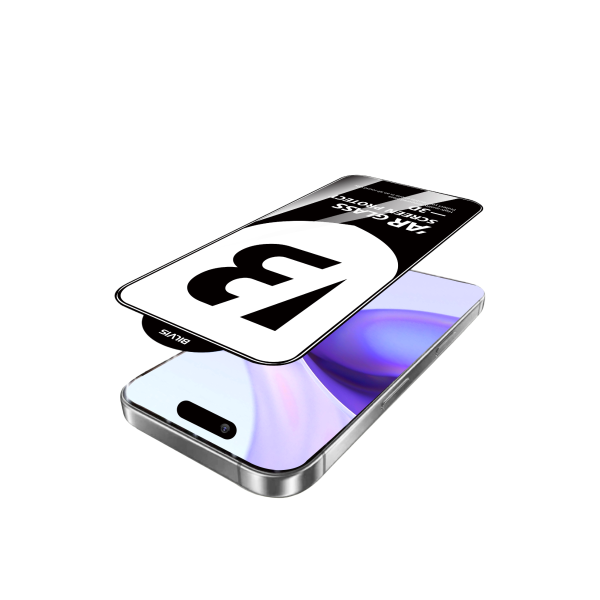 Apple iPhone 15 Pro Max Bilvis 5D Super Clear Diamond Cam Ekran Koruyucu