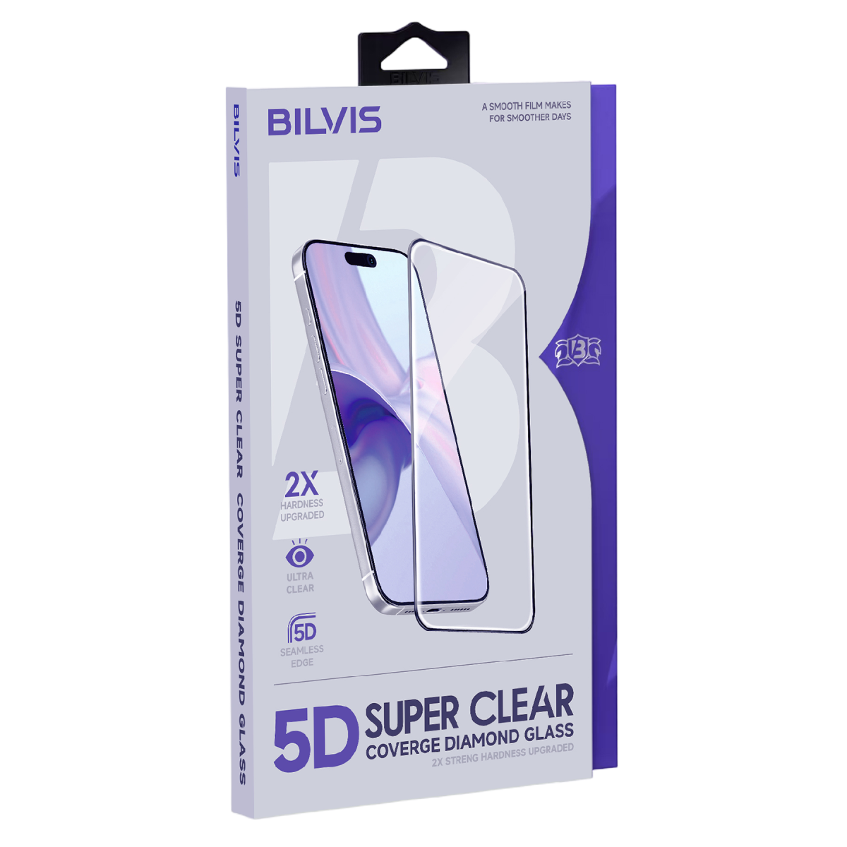 Apple iPhone 15 Pro Max Bilvis 5D Super Clear Diamond Cam Ekran Koruyucu