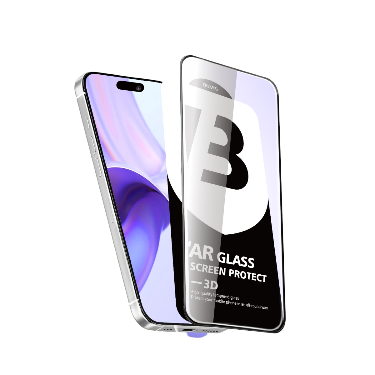 Apple iPhone 15 Pro Max Bilvis 5D Super Clear Diamond Cam Ekran Koruyucu