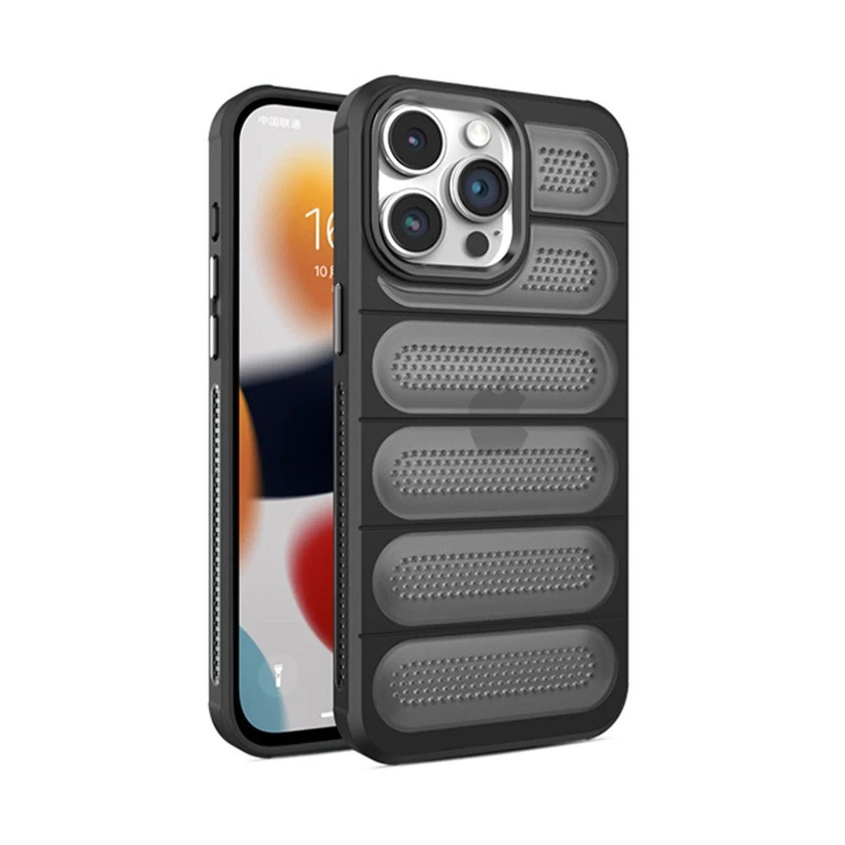 Apple iPhone 15 Pro Max Kılıf Airmax Silikon Kapak - Siyah