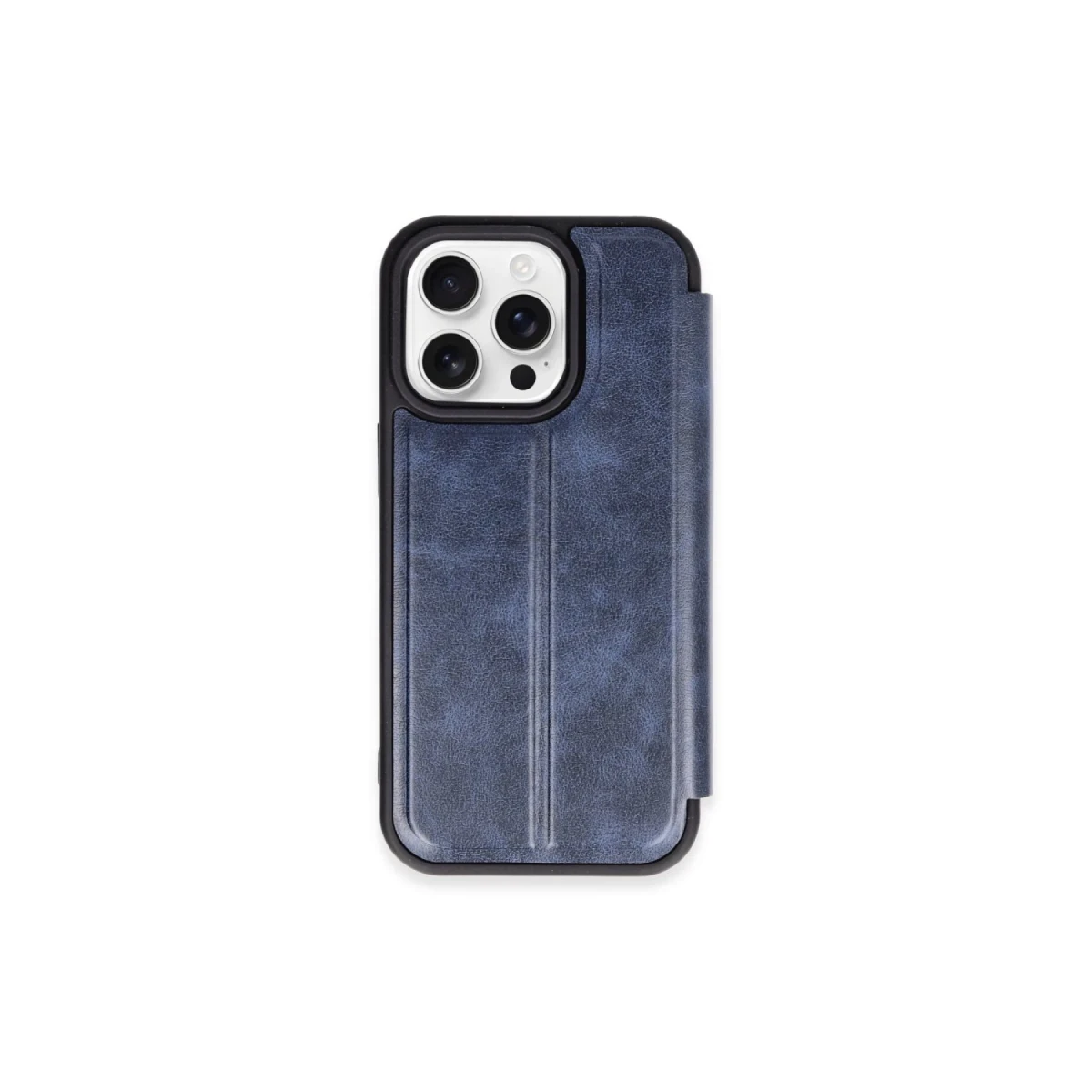 Apple iPhone 15 Pro Max Kılıf Flip Cover - Lacivert