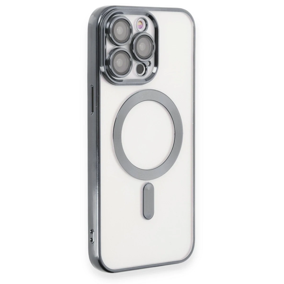 Apple iPhone 15 Pro Max Kılıf Kross Magneticsafe Kapak - Titan Gri