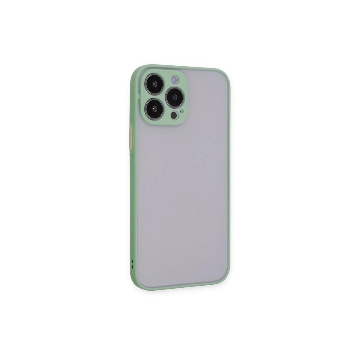Apple iPhone 15 Pro Max Kılıf Montreal Silikon Kapak - Açık Yeşil