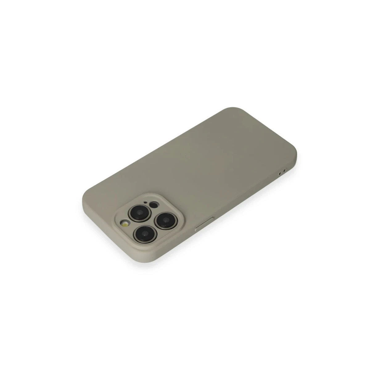 Apple iPhone 15 Pro Max Kılıf Nano içi Kadife Silikon - Beyaz Titanyum