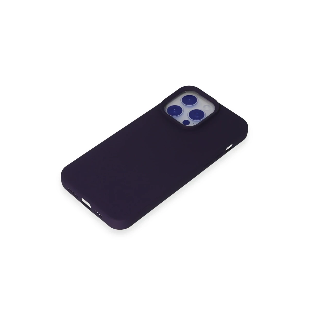Apple iPhone 15 Pro Max Kılıf Nano içi Kadife Silikon - Mor
