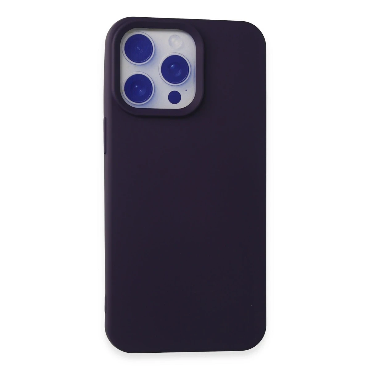 Apple iPhone 15 Pro Max Kılıf Nano içi Kadife Silikon - Mor