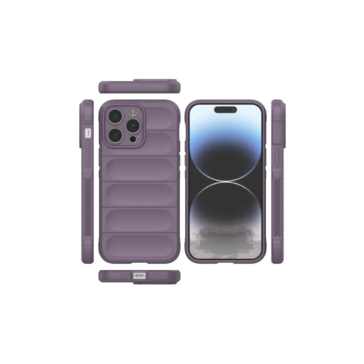 Apple iPhone 15 Pro Max Kılıf Optimum Silikon - Mor