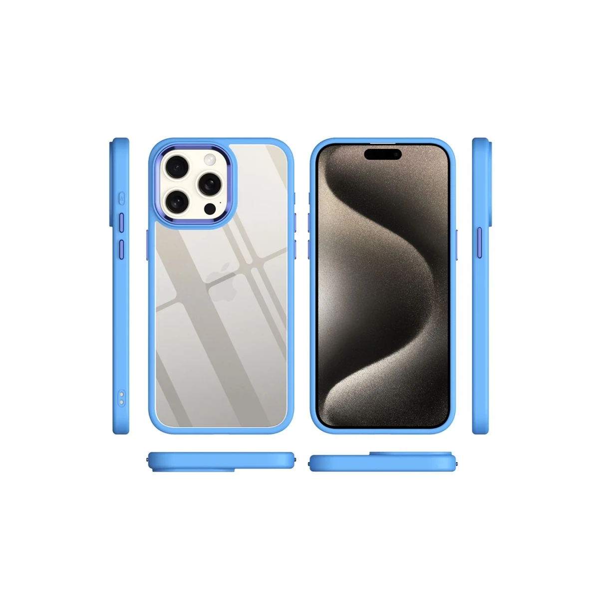 Apple iPhone 15 Pro Max Kılıf Power Silikon - Lila