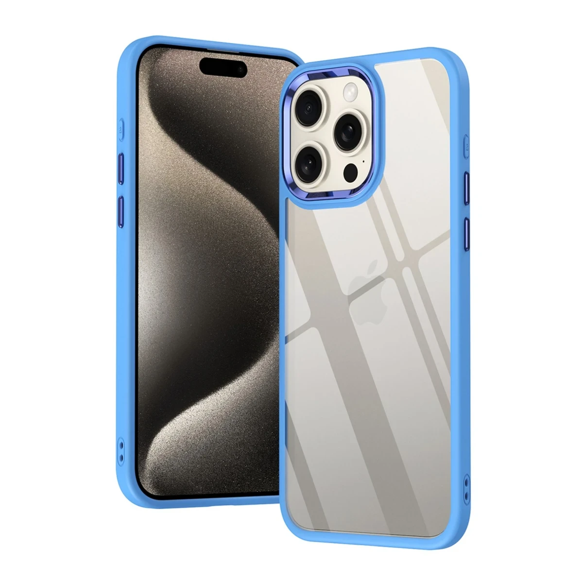 Apple iPhone 15 Pro Max Kılıf Power Silikon - Lila