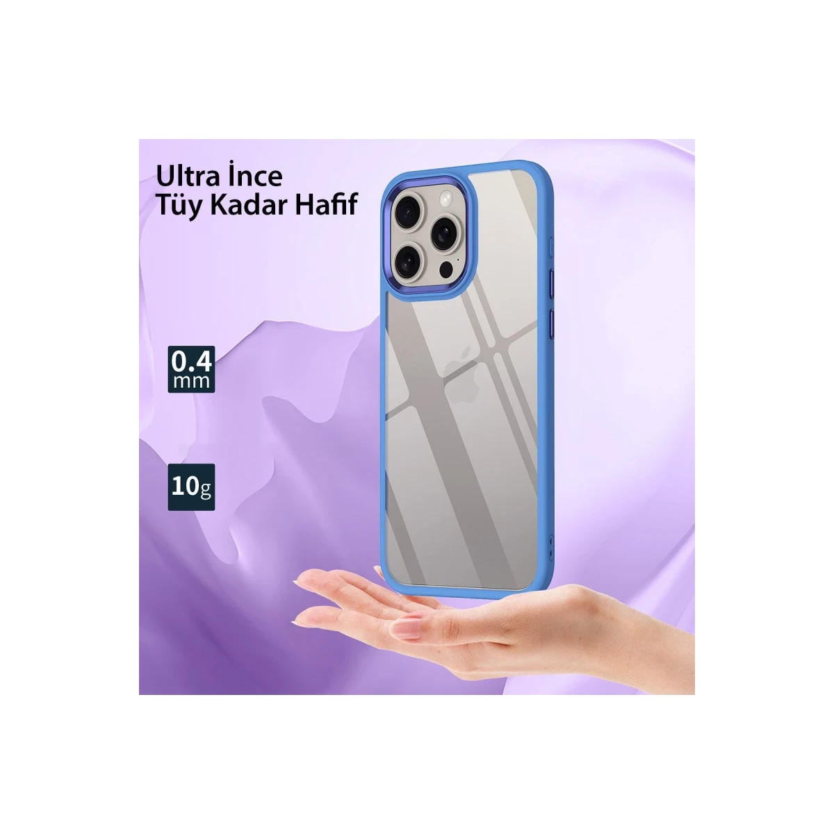 Apple iPhone 15 Pro Max Kılıf Power Silikon - Lila