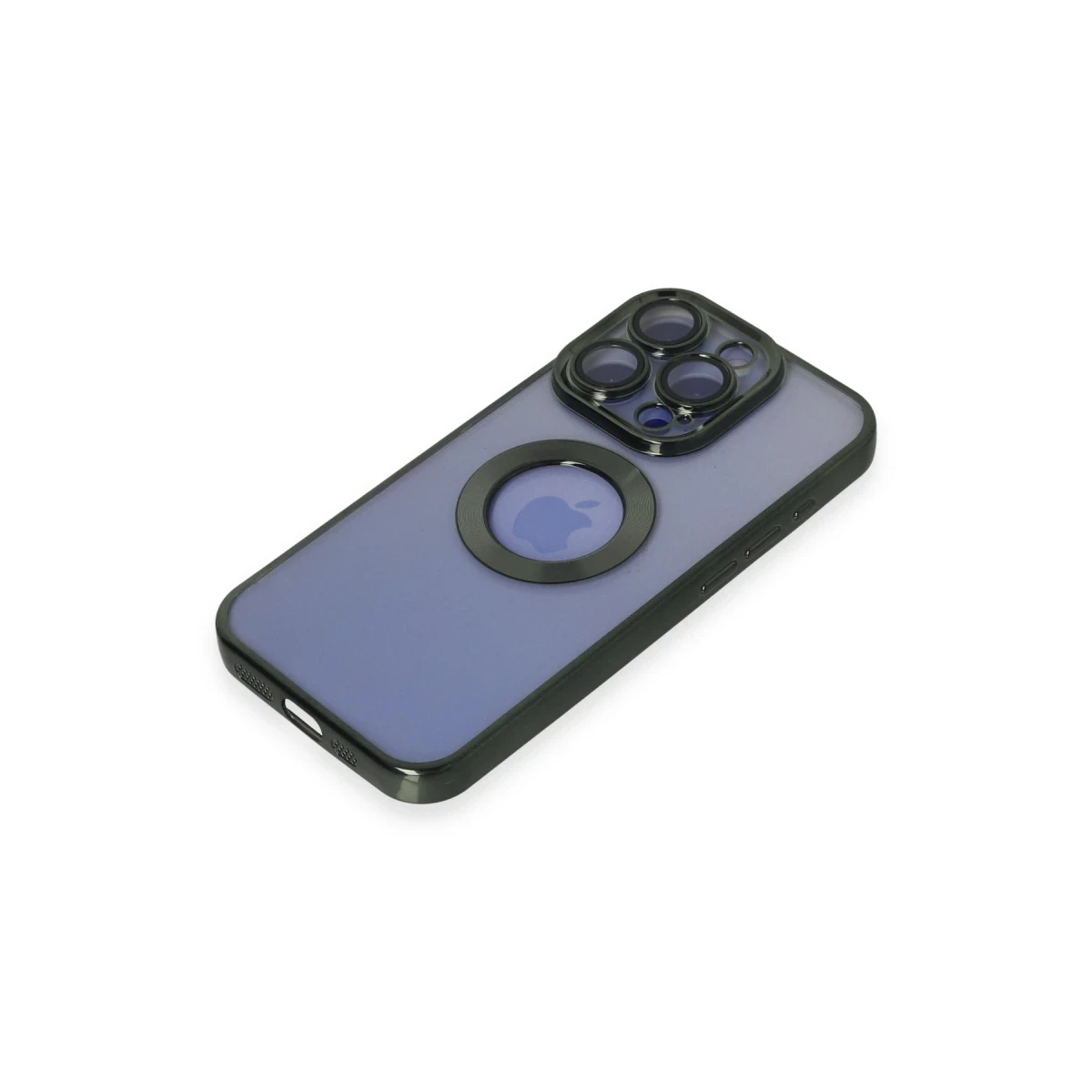 Apple iPhone 15 Pro Max Kılıf Slot Silikon - Köknar Yeşili