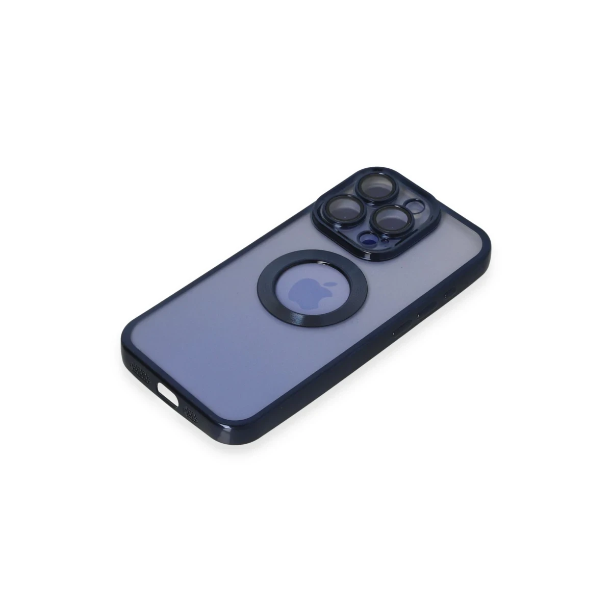 Apple iPhone 15 Pro Max Kılıf Slot Silikon - Lacivert