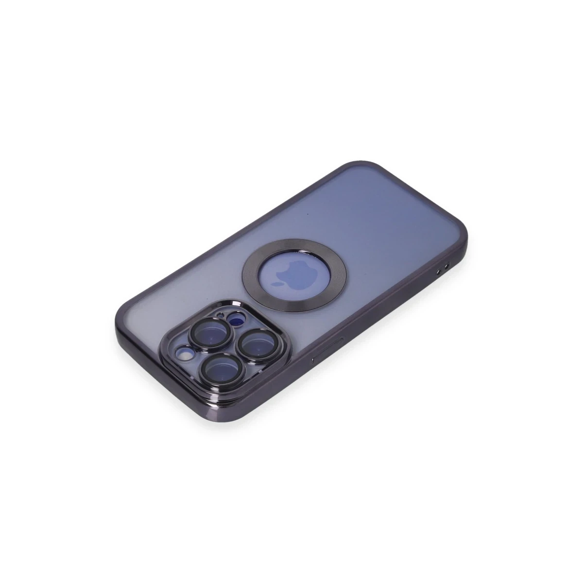 Apple iPhone 15 Pro Max Kılıf Slot Silikon - Mor