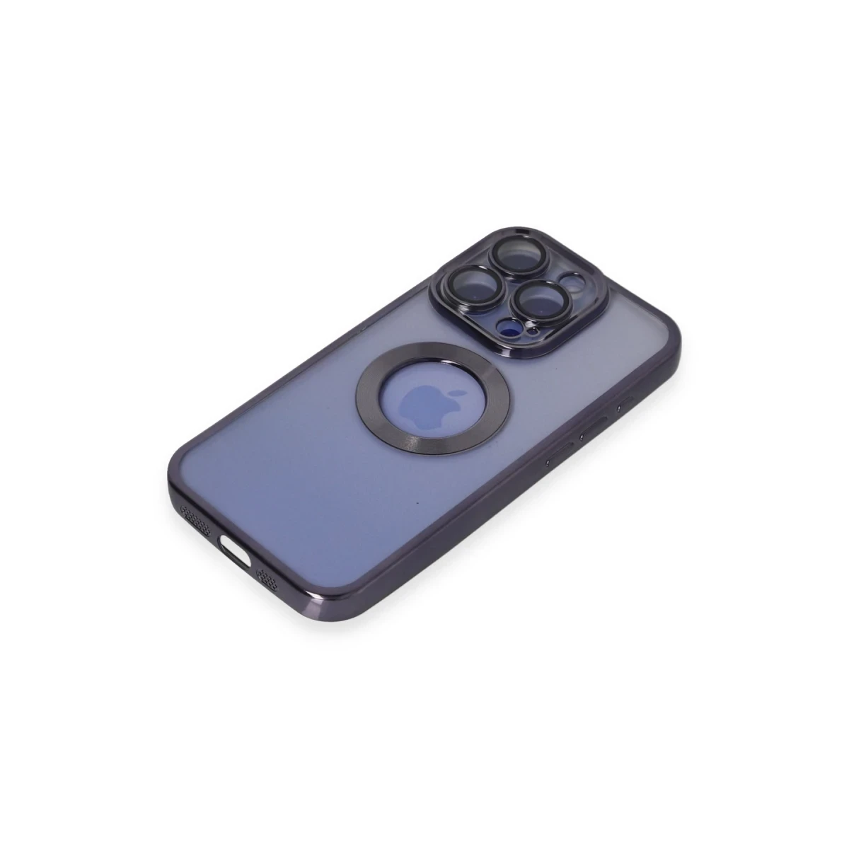 Apple iPhone 15 Pro Max Kılıf Slot Silikon - Mor