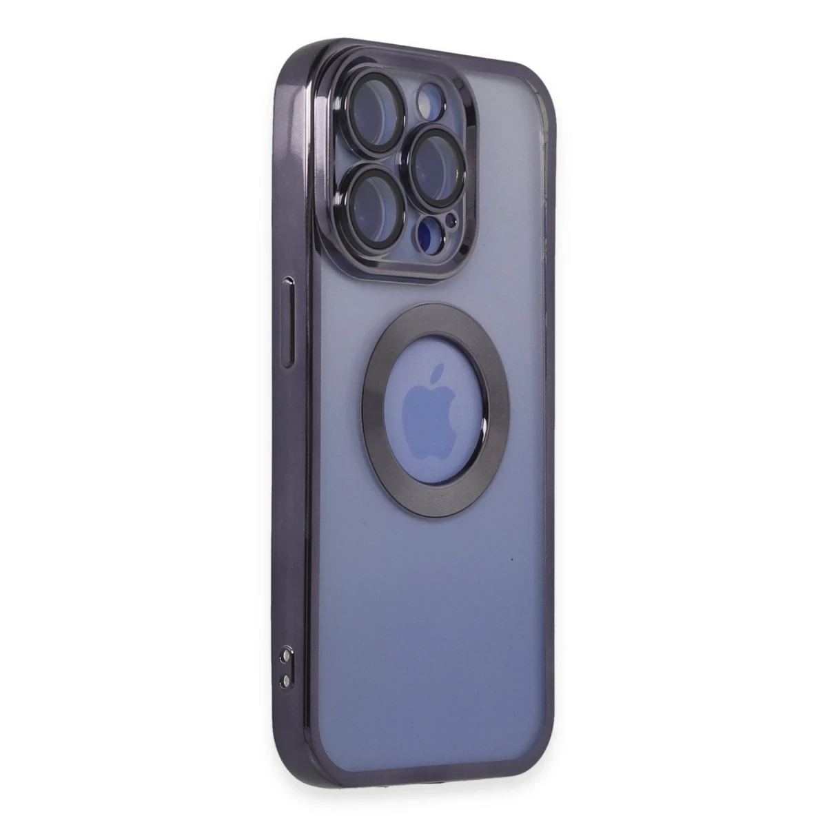 Apple iPhone 15 Pro Max Kılıf Slot Silikon - Mor