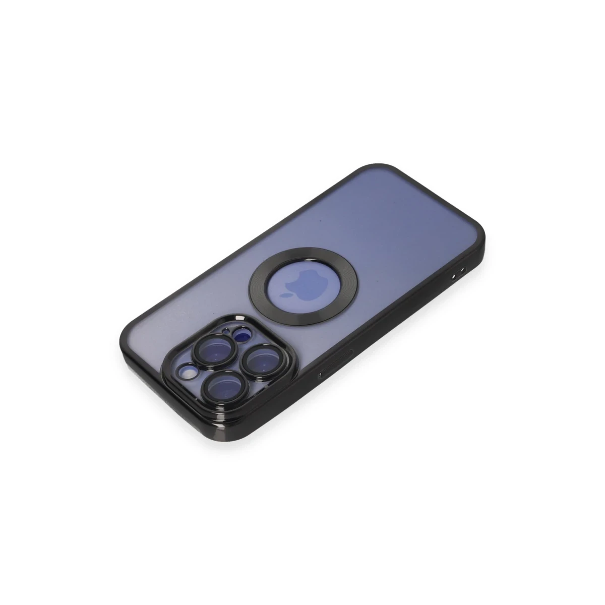 Apple iPhone 15 Pro Max Kılıf Slot Silikon - Siyah