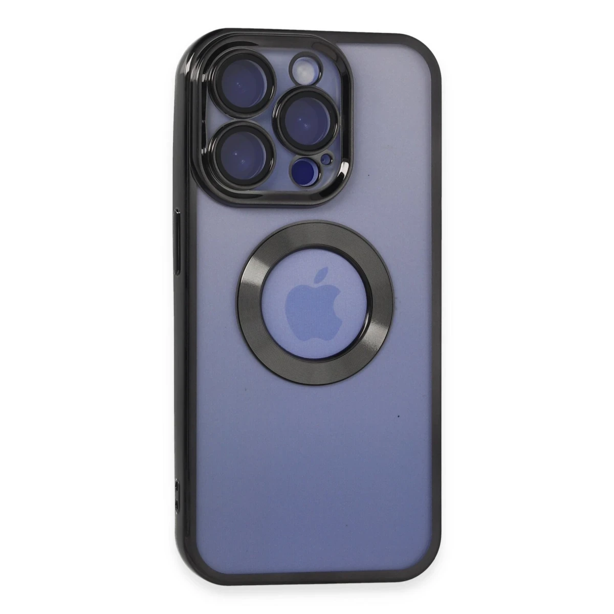Apple iPhone 15 Pro Max Kılıf Slot Silikon - Siyah
