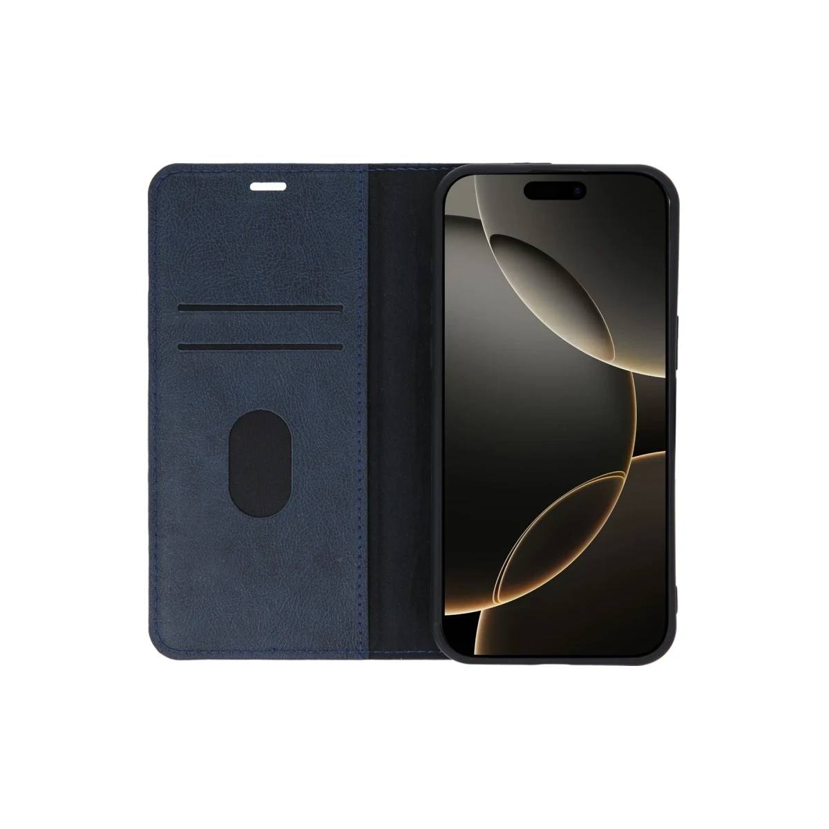 Apple iPhone 15 Pro Max Kılıf Trend S Plus Kapaklı Kılıf - Lacivert