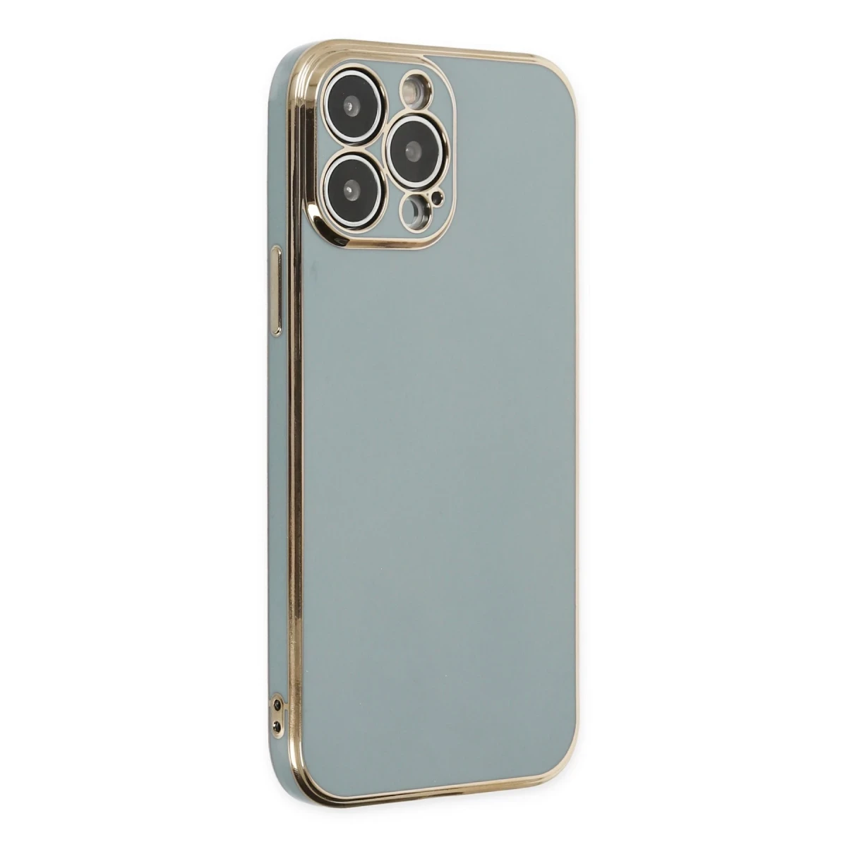 Apple iPhone 15 Pro Max Kılıf Volet Silikon - Açık Yeşil