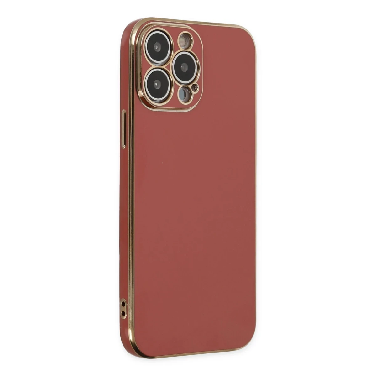 Apple iPhone 15 Pro Max Kılıf Volet Silikon - Kırmızı