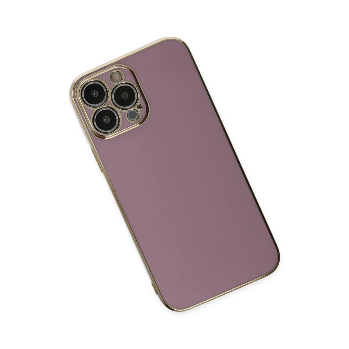 Apple iPhone 15 Pro Max Kılıf Volet Silikon - Mor