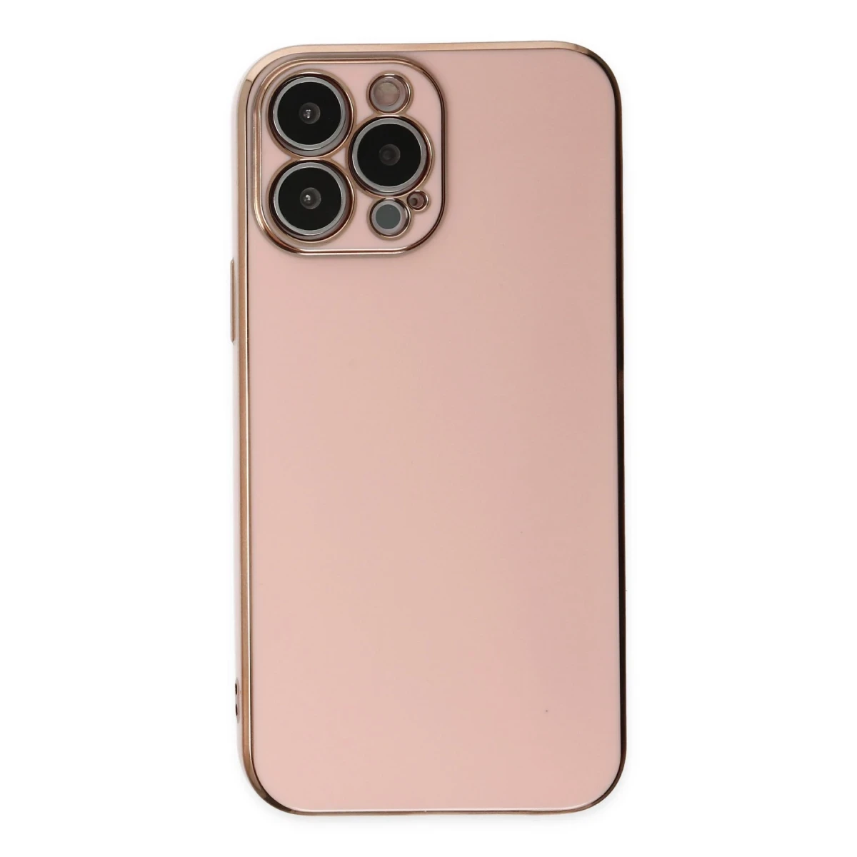 Apple iPhone 15 Pro Max Kılıf Volet Silikon - Pembe