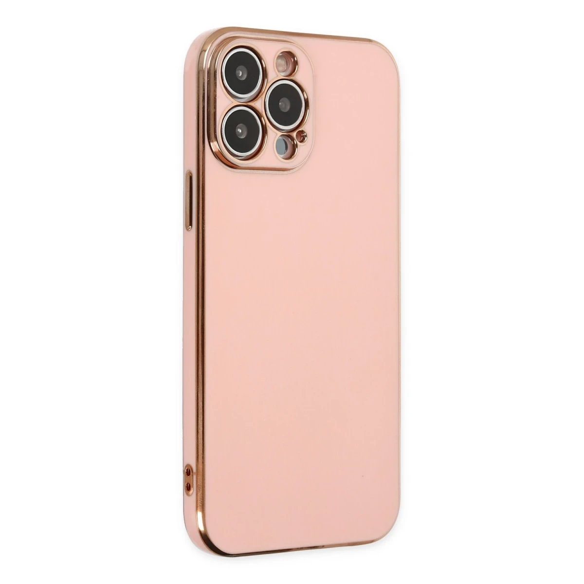 Apple iPhone 15 Pro Max Kılıf Volet Silikon - Pembe
