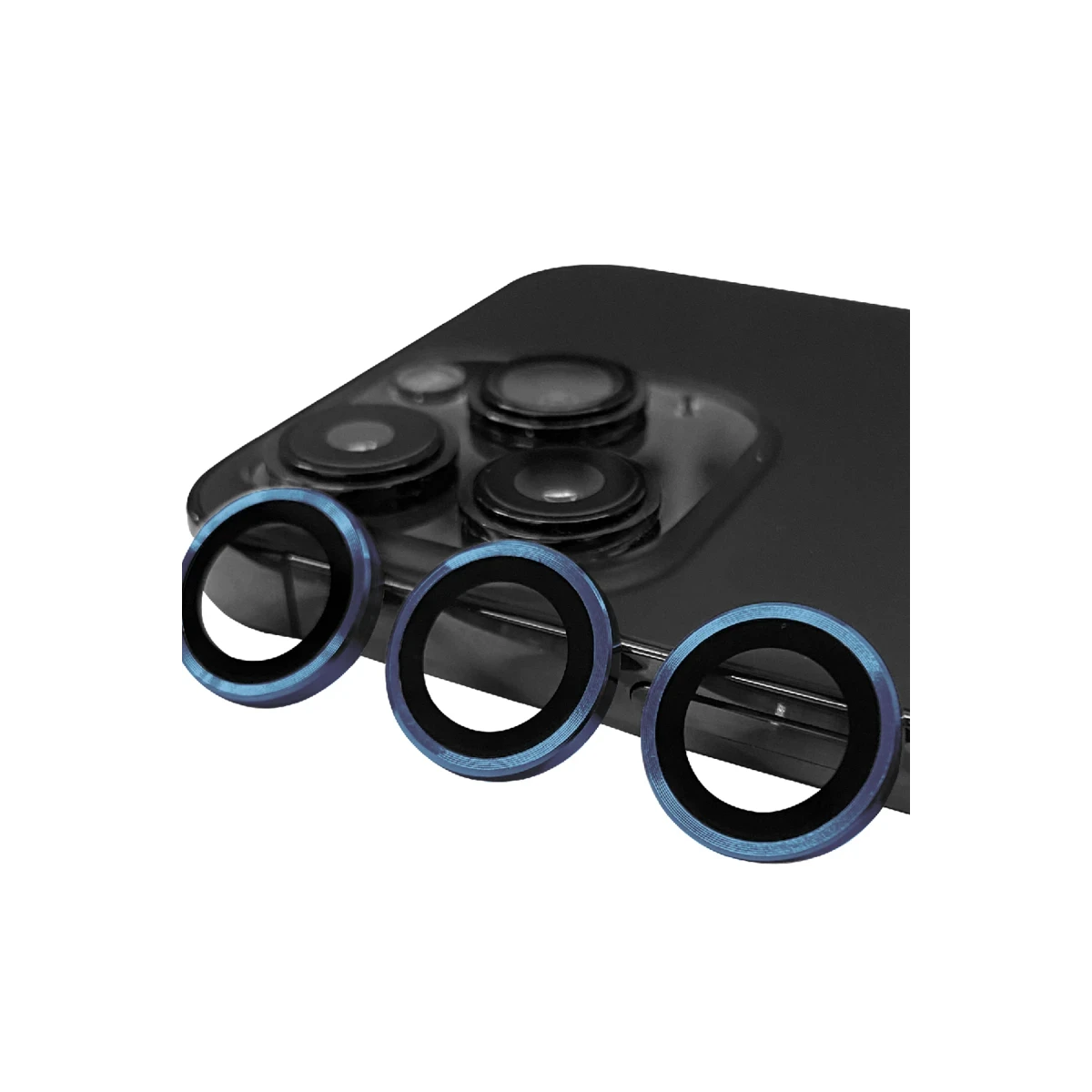 Apple iPhone 15 Pro Raze Metal Kamera Lens - Lacivert