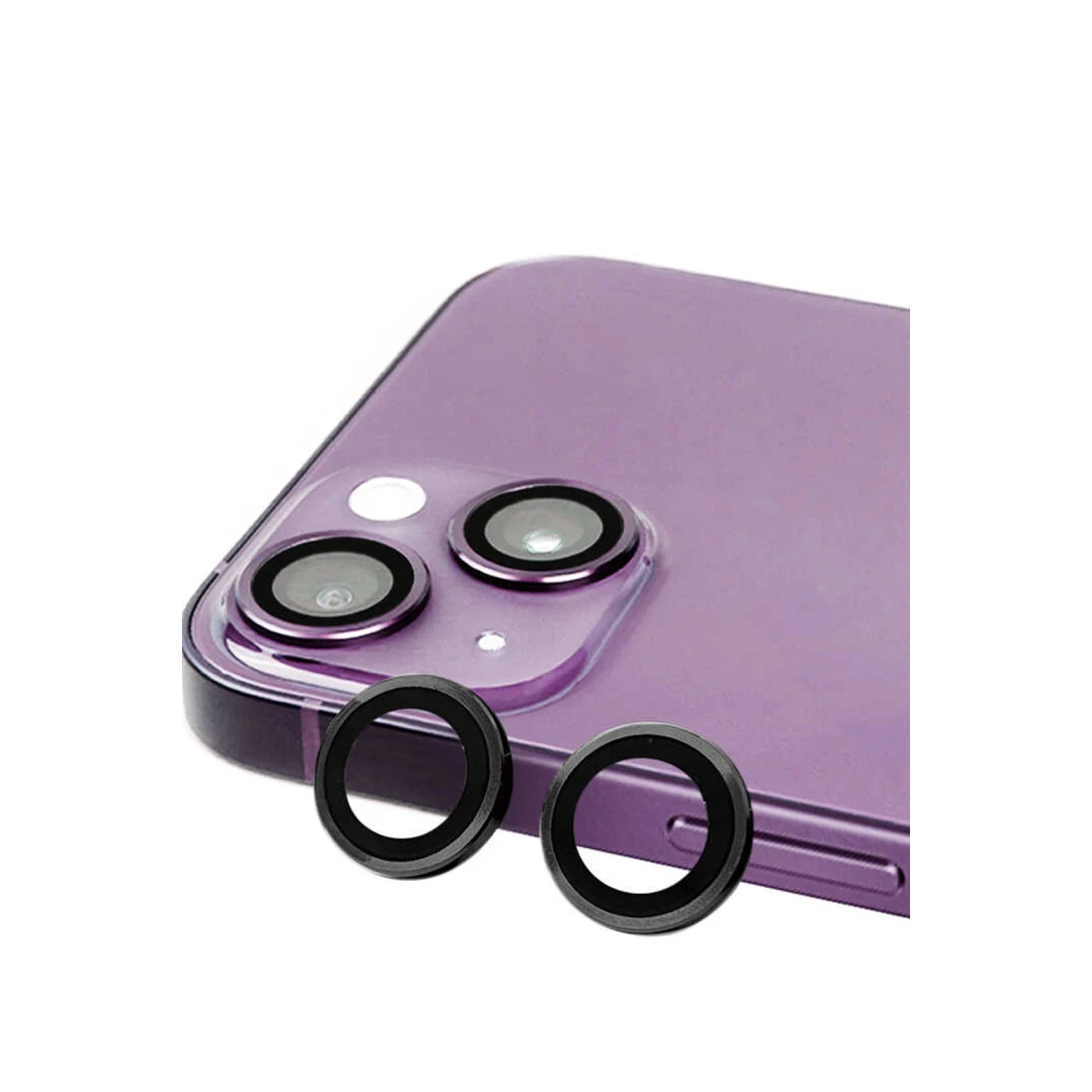 Apple iPhone 15 Raze Metal Kamera Lens - Siyah
