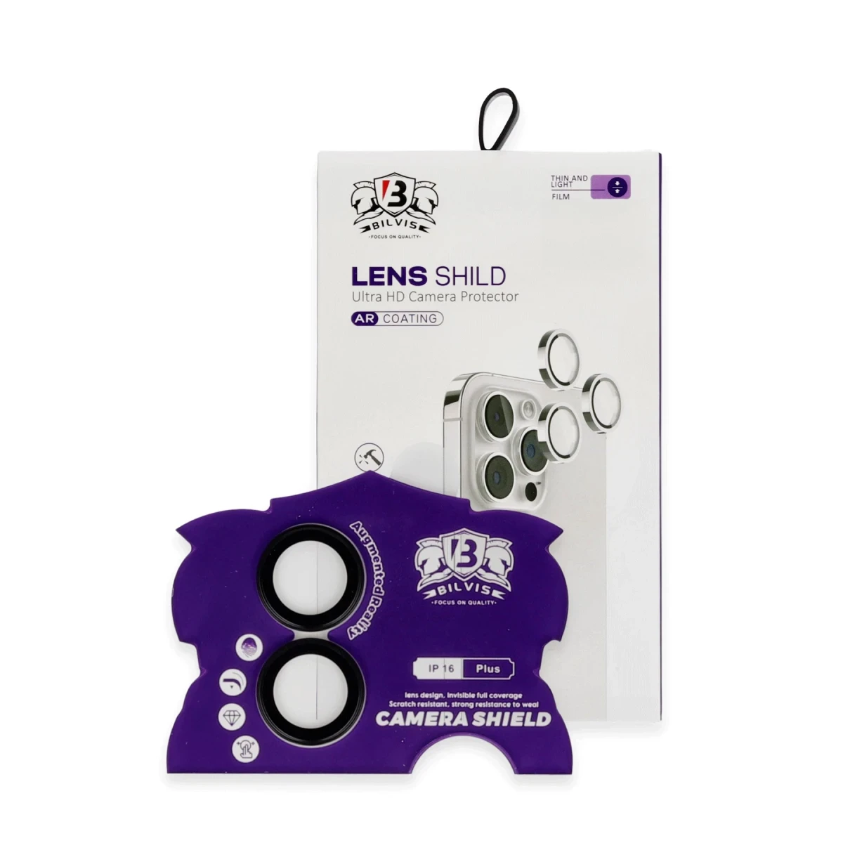 Apple iPhone 16 Bilvis Titan Kamera Lens - Siyah