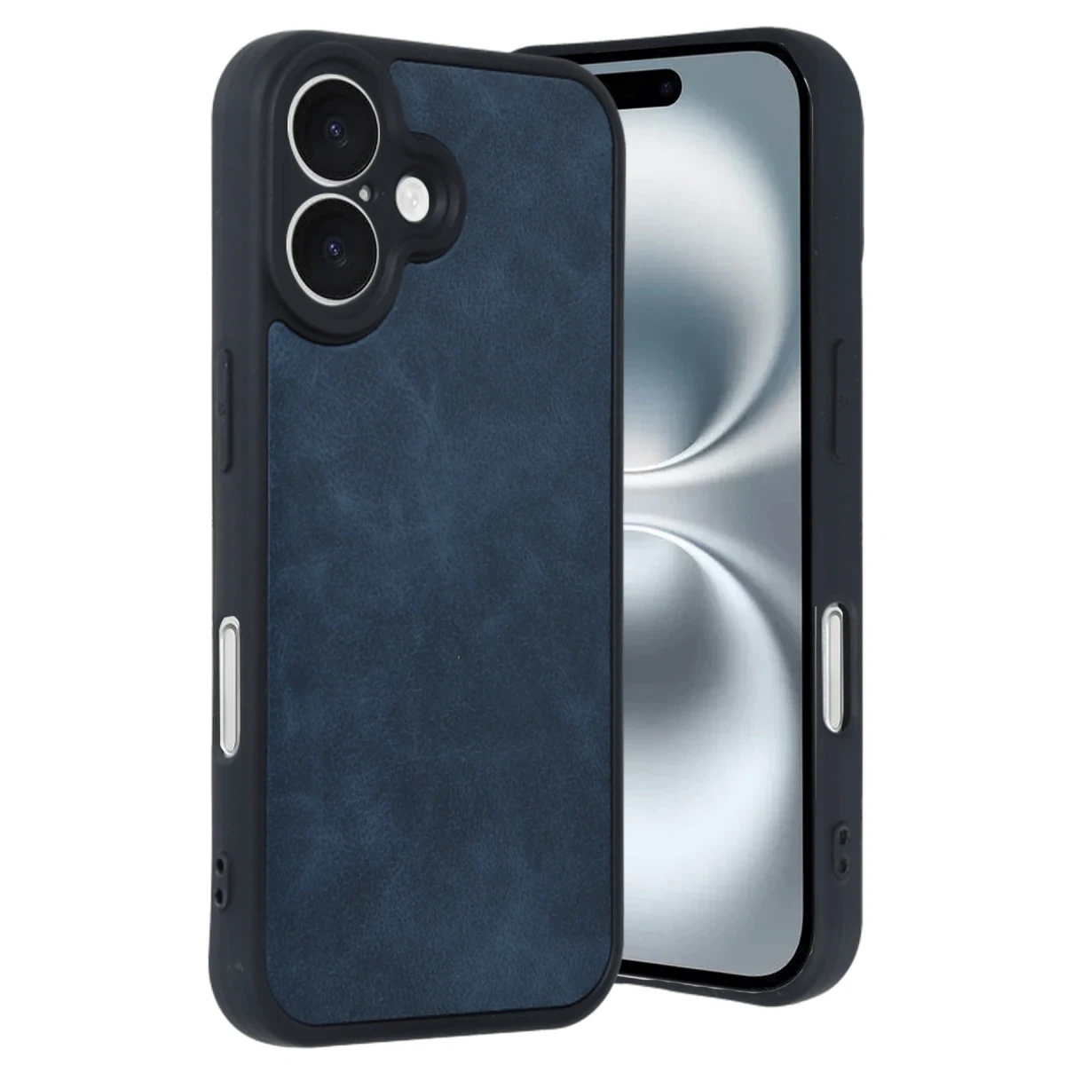 Apple iPhone 16 Kılıf Aras Deri Kapak - Lacivert