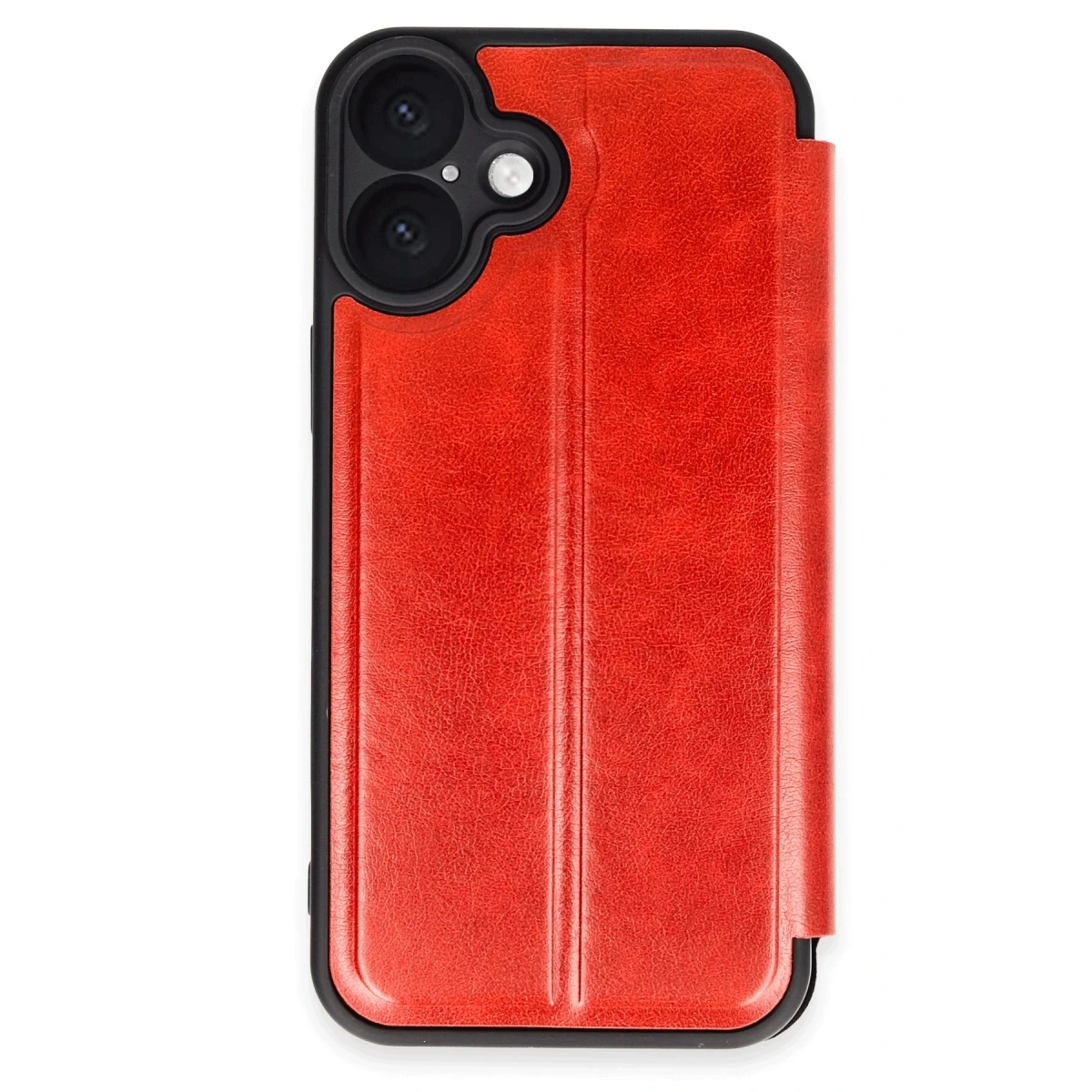 Apple iPhone 16 Kılıf Flip Cover - Kırmızı