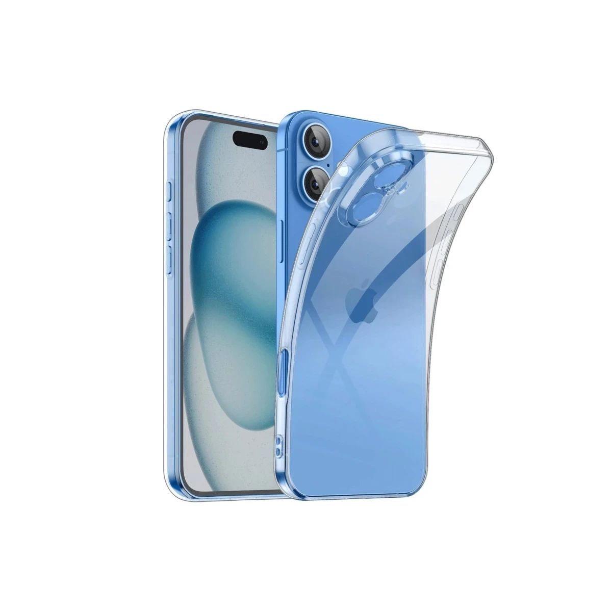 Apple iPhone 16 Kılıf Lüx Şeffaf Silikon