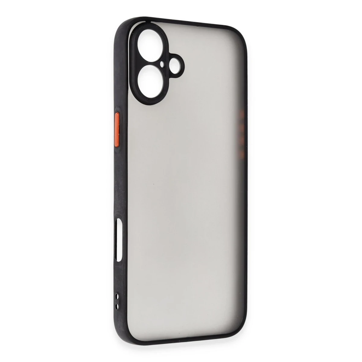 Apple iPhone 16 Kılıf Montreal Silikon Kapak - Siyah